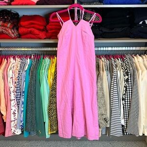 Universal Thread pink sleeveless linen/rayon blend maxi dress size XS NWT
